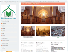 Tablet Screenshot of muftianswers.com